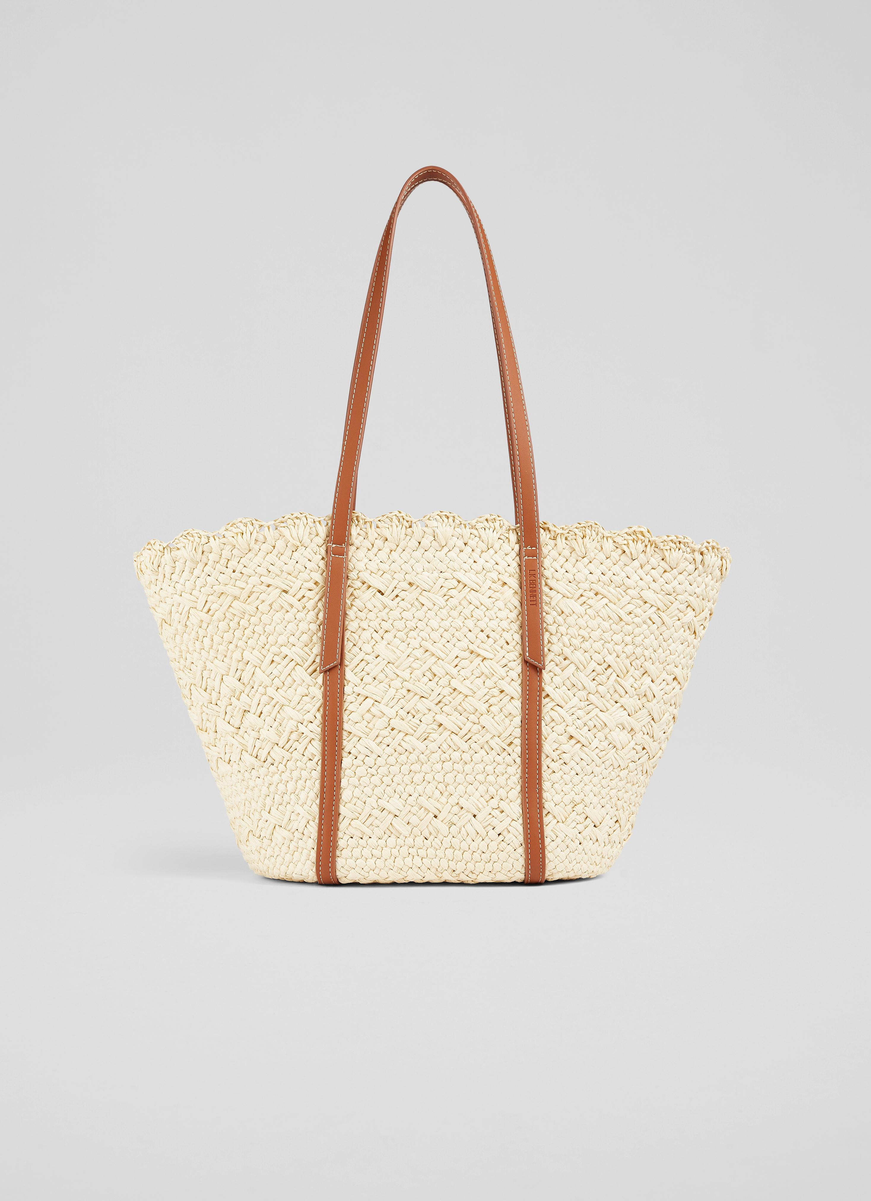 Didi Natural Raffia Scallop